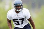RENTON, WA - MAY 2:  David Hawthorne #57 of the Seattle Seahawks runs drills during minicamp at the Seahawks training facility on May 2, 2009 in Renton, Washington. (Photo by Otto Greule Jr/Getty Images) 