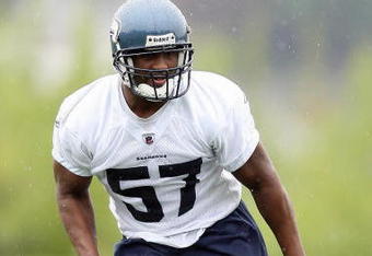RENTON, WA - MAY 2:  David Hawthorne #57 of the Seattle Seahawks runs drills during minicamp at the Seahawks training facility on May 2, 2009 in Renton, Washington. (Photo by Otto Greule Jr/Getty Images) 