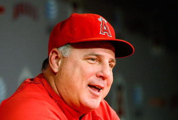 ANAHEIM, CA - OCTOBER 18:  Manager Mike Scioscia of the Los Angeles Angels of Anaheim addresses the media during an off-day press conference part of the ALCS during the 2009 MLB Playoffs at Angel Stadium of Anaheim on October 18, 2009 in Anaheim, California.  (Photo by Jeff Gross/Getty Images)