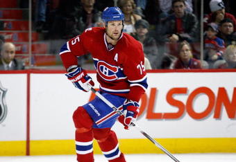 MONTREAL- OCTOBER 17:  Hal Gill #75 of the Montreal Canadiens skatees during the NHL game against the Ottawa Senators on October 17, 2009 at the Bell Centre in Montreal, Quebec, Canada.  The Senators defeated the Canadiens 3-1.  (Photo by Richard Wolowicz/Getty Images)