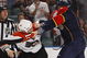 SUNRISE, FL - OCTOBER 16: Bryan Allen #5 of the Florida Panthers and Ian Laperriere #14 of the Philadelphia Flyers fight during the second period on October 16, 2009 at the BankAtlantic Center in Sunrise, Florida. (Photo by Joel Auerbach/Getty Images)