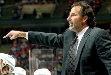 EAST RUTHERFORD, NJ - APRIL 14:  Head coach John Tortorella of the Tampa Bay Lightning yells to his team against the New Jersey Devils in Game 2 of the 2007 Eastern Conference Quarterfinals on April 14, 2007 at Continental Airlines Arena in East Rutherford, New Jersey.  (Photo by Jim McIsaac/Getty Images)