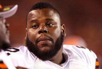 CLEVELAND, OH - AUGUST 7:  Shaun Rogers #92 of the Cleveland Browns looks on against the New York Jets during a preseason NFL game at Cleveland Browns Stadium on August 7, 2008 in Cleveland, Ohio. (Photo by Joe Robbins/Getty Images)