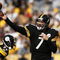 PITTSBURGH, PA - OCTOBER 18: Ben Roethlisberger #7 of the Pittsburgh Steelers passes the football against the Cleveland Browns at Heinz Field on October 18, 2009 in Pittsburgh, Pennsylvania. The Steelers defeated the Browns 27-14. (Photo by Joe Robbins/Getty Images)