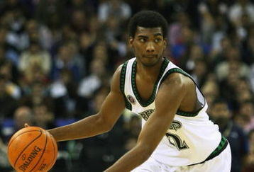 LONDON - OCTOBER 10:  Corey Brewer #22 of Minnesota runs with the ball during NBA Europe Live 2007 Tour match between the Boston Celtics and the Minnesota Timberwolves at the O2 Arena on October 10, 2007 in London, England.  NOTE TO USER: User expressly acknowledges and agrees that, by downloading and or using this Photograph, user is consenting to the terms and conditions of the Getty Images License Agreement.  (Photo by Bryn Lennon/Getty Images)
