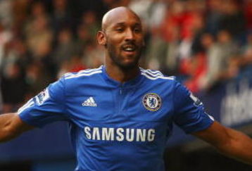LONDON - OCTOBER 04:  Nicolas Anelka of Chelsea celebrates as he scores their first goal during the Barclays Premier League match between Chelsea and Liverpool at Stamford Bridge on October 4, 2009 in London, England.  (Photo by Ian Walton/Getty Images)