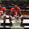 NEW ORLEANS - JANUARY 07:  Brandon Smith #87 and Brandon Saine #3 of the Ohio State Buckeyes sit dejected after losing 38-24 to the Louisiana State University Tigers during the AllState BCS National Championship on January 7, 2008 at the Louisiana Superdome in New Orleans, Louisiana.  (Photo by Andy Lyons/Getty Images)