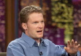 NASCAR driver Dale Earnhardt Jr. on 'The Tonight Show with Jay Leno' at the NBC Studios in Los Angeles, Ca. Monday, October, 29, 2001. Photo by Kevin Winter/Getty Images