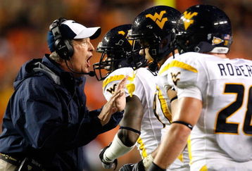 AUBURN, AL - SEPTEMBER 19:  Head coach Bill Stewart of the West Virginia Mountaineers against the Auburn Tigers at Jordan-Hare Stadium on September 19, 2009 in Auburn, Alabama.  (Photo by Kevin C. Cox/Getty Images)
