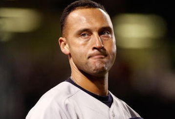 ANAHEIM, CA - OCTOBER 20:  Derek Jeter #2 of the New York Yankees looks on during the seventh inning stretch in Game Four of the ALCS against the Los Angeles Angels of Anaheim during the 2009 MLB Playoffs at Angel Stadium on October 20, 2009 in Anaheim, California.  (Photo by Jeff Gross/Getty Images)