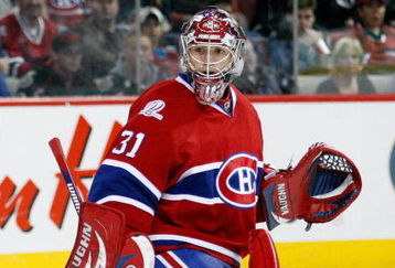MONTREAL- OCTOBER 17:  Carey Price #31 of the Montreal Canadiens watches play during the NHL game against the Ottawa Senators on October 17, 2009 at the Bell Centre in Montreal, Quebec, Canada.  The Senators defeated the Canadiens 3-1.  (Photo by Richard Wolowicz/Getty Images)
