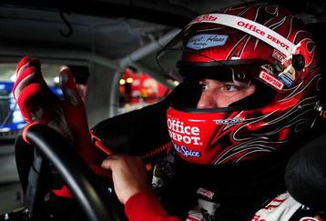 CONCORD, NC - OCTOBER 16:  Tony Stewart, sits in the #14 Old Spice Chevrolet, during practice for the NASCAR Sprint Cup Series NASCAR Banking 500 at Lowe's Motor Speedway on October 16, 2009 in Concord, North Carolina.  (Photo by Rusty Jarrett/Getty Images for NASCAR)