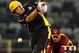 PERTH, AUSTRALIA - OCTOBER 11:  Ashley Noffke of the Warriors hits out during the Ford Ranger Cup match between the Western Australian Warriors  and the Queensland Bulls at WACA on October 11, 2009 in Perth, Australia.  (Photo by Paul Kane/Getty Images)