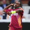 LONDON, ENGLAND - JUNE 12: Dwayne Bravo of West Indies bowls during the ICC World Twenty20 Super Eights match between India and West Indies at Lord's on June 12, 2009 in London, England.  (Photo by Tom Shaw/Getty Images)