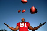 TEMPE, AZ - NOVEMBER 30:  Wide Receiver Anquan Boldin #81 of the Arizona Cardinals poses during a portrait session at Cardinals Training Facility on November 30, 2004 in Tempe, Arizona.  (Photo by Donald Miralle/Getty Images)