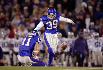 LAWRENCE, KS - NOVEMBER 18:  Kicker Scott Webb #39 of the Kansas Jayhawks kicks a field goal against the Kansas State Wildcats in the fourth quarter at Memorial Stadium November 18, 2006 in Lawrence, Kansas. The Kansas Jayhawks won 39-20.  (Photo by Brian Bahr/Getty Images)