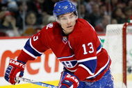 MONTREAL- OCTOBER 15:  Mike Cammalleri #13 of the Montreal Canadiens skates during the NHL game against the Colorado Avalanche on October 15, 2009 at the Bell Centre in Montreal, Quebec, Canada.  The Avalanche defeated the Canadiens 3-2.  (Photo by Richard Wolowicz/Getty Images)