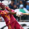 NOTTINGHAM, ENGLAND - JUNE 10:  Dwayne Bravo of West Indies hits out during the ICC World Twenty20 match between West Indies and Sri Lanka at Trent Bridge on June 10, 2009 in Nottingham, England.  (Photo by Clive Mason/Getty Images)