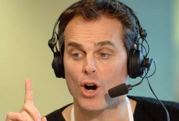 Colin Cowherd of ESPN Radio hosts The Herd from the Super Bowl XL Media Center at the Renaissance Center in Detroit, Michigan on January 30, 2006.  (Photo by Al Messerschmidt/Getty Images)