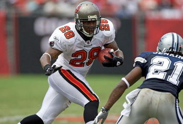 TAMPA, FL - SEPTEMBER 13:  Running back Derrick Ward #28 of the Tampa Bay Buccaneers runs the ball against the Dallas Cowboys during the game at Raymond James Stadium on September 13, 2009 in Tampa, Florida.  (Photo by J. Meric/Getty Images)