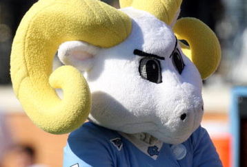 WINSTON SALEM, NC - OCTOBER 27:  The University of North Carolina Tar Heels mascot during the ACC game at the Groves Stadium, on October 27, 2007 in Winston Salem, North Carolina.  (Photo by David Cannon/Getty Images)
