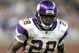 DETROIT - SEPTEMBER 20:  Running back Adrian Peterson #28 of the Minnesota Vikings carries the ball against the Detroit Lions at Ford Field on September 20, 2009 in Detroit, Michigan. The Vikings won 27-13.  (Photo by Stephen Dunn/Getty Images)