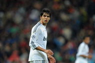 MADRID, SPAIN - OCTOBER 21:  Kaka of Real Madrid looks on during the Champions League group C match between Real Madrid and AC Milan at the Estadio Santiago Bernabeu on October 21, 2009 in Madrid, Spain. AC Milan won the match 3-2.  (Photo by Jasper Juinen/Getty Images)