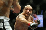 CHICAGO- OCTOBER 25:  Thiago Alves (R) fights Josh Koscheck in a Welterweight bout  at UFC's Ultimate Fight Night at Allstate Arena on October 25, 2008 in Chicago, Illinois. (Photo by Tasos Katopodis/Getty Images)