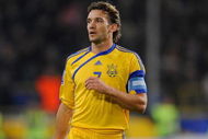 DNEPROPETROVSK, UKRAINE - OCTOBER 10: Andriy Shevchenko of the Ukraine during the FIFA 2010 World Cup Group 6 Qualifying match between Ukraine and England at the Dnipro Arena on October 10, 2009 in Dnepropetrovsk, Ukraine. (Photo by Michael Regan/Getty Images)