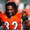 CINCINNATI, OH - OCTOBER 18: Running back Cedric Benson #32 of the Cincinnati Bengals smiles during warm ups prior to the game against the Houston Texans at Paul Brown Stadium on October 18, 2009 in Cincinnati, Ohio. The Texans defeated the Bengals 28-17. (Photo by Scott Boehm/Getty Images)