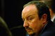LIVERPOOL, ENGLAND - OCTOBER 19: Liverpool manager Rafael Benitez reflects on a question during a press conference prior to the UEFA Champions League Group E match between Liverpool and Lyon at Anfield on October 19, 2009 in Liverpool, England. (Photo by Clive Brunskill/Getty Images)