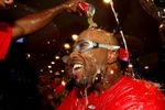 PHILADELPHIA - OCTOBER 21:  Jimmy Rollins #11 of the Philadelphia Phillies is sprayed down with champagne as they celebrate defeating the Los Angeles Dodgers 10-4 to advance to the World Series in Game Five of the NLCS during the 2009 MLB Playoffs at Citizens Bank Park on October 21, 2009 in Philadelphia, Pennsylvania.  (Photo by Nick Laham/Getty Images)