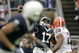 STATE COLLEGE, PA - SEPTEMBER 12: Quarterback Daryll Clark #17 of the Penn State Nittany Lions throws a pass against corner back Nico Scott #28 of the Syracuse Orangemen during the first half at Beaver Stadium September 12, 2009 in State College, Pennsylvania. (Photo by Chris Gardner/Getty Images)