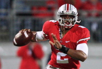 COLUMBUS, OH - OCTOBER 25: Quarterback Terrell Pryor #2 of the Ohio State Buckeyes looks for an open receiver against the Penn State Nittany Lions on October 25, 2008 at Ohio Stadium in Columbus, Ohio.  (Photo by Jamie Sabau/Getty Images)
