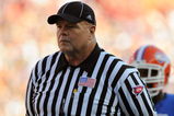 GAINESVILLE, FL - OCTOBER 17: SEC umpire Ronnie Jones watches play as the Florida Gators host the Arkansas Razorbacks October 17, 2009 at Ben Hill Griffin Stadium in Gainesville, Florida.  (Photo by Al Messerschmidt/Getty Images)
