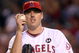 ANAHEIM, CA - OCTOBER 22:  John Lackey #41 of the Los Angeles Angels of Anaheim reacts in Game Five of the ALCS against the New York Yankees during the 2009 MLB Playoffs at Angel Stadium on October 22, 2009 in Anaheim, California.  (Photo by Stephen Dunn/Getty Images)