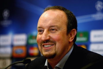 LIVERPOOL, ENGLAND - OCTOBER 19:  Liverpool manager Rafael Benitez in good spirits during a press conference prior to the UEFA Champions League Group E match between Liverpool and Lyon at Anfield on October 19, 2009 in Liverpool, England.  (Photo by Clive Brunskill/Getty Images)