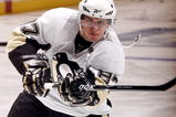 TORONTO - OCTOBER 10:  Sidney Crosby #87 takes warmup before playing against the Toronto Maple Leafs during a NHL game at the Air Canada Centre on October 10, 2009 in Toronto, Ontario, Canada .  (Photo by Abelimages/Getty Images) 