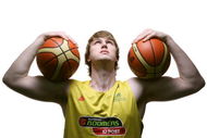 CANBERRA, AUSTRALIA - JUNE 1:  Aj Ogilvy of the Boomers poses during the Australian Basketball portrait shoot at the Australian Institute of Sport on June 1, 2008 in Canberra, Australia. (Photo by Mark Nolan/Getty Images)