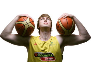 CANBERRA, AUSTRALIA - JUNE 1:  Aj Ogilvy of the Boomers poses during the Australian Basketball portrait shoot at the Australian Institute of Sport on June 1, 2008 in Canberra, Australia. (Photo by Mark Nolan/Getty Images)
