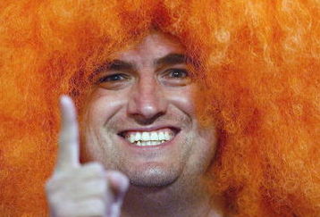 MIAMI - JANUARY 08:  The Florida Gators fan celebrates during the FedEx BCS National Championship Game against the Oklahoma Sooners at Dolphin Stadium on January 8, 2009 in Miami, Florida.  (Photo by Donald Miralle/Getty Images)