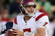 SOUTH BEND, IN - OCTOBER 17:  Quarterback Matt Barkley #7 of the USC Trojans looks to pass the ball against the Notre Dame Fighting Irish in the third quarter of the game at Notre Dame Stadium on October 17, 2009 in South Bend, Indiana. (Photo by Jonathan Daniel/Getty Images)