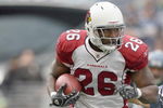 SEATTLE - OCTOBER 18:  Beanie Wells #26 of the Arizona Cardinals carries the ball during the game against the Seattle Seahawks on October 18, 2009 at Qwest Field in Seattle, Washington. (Photo by Otto Greule Jr/Getty Images)   
