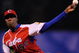 MEXICO CITY - MARCH 10: Aroldis Chapman #52 of Cuba pitches against Australia during the first inning of the game during the 2009 World Baseball Classic Pool B match on March 10, 2009 at the Estadio Foro Sol in Mexico City, Mexico. (Photo by Kevork Djansezian/Getty Images)