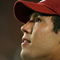 MIAMI GARDENS, FL - OCTOBER 03:  Injured quarterback Sam Bradford #14 of the Oklahoma Sooners looks up to the scoreboard late in the game against the Miami Hurricanes at Land Shark Stadium on October 3, 2009 in Miami Gardens, Florida. Miami defeated Oklahoma 21-20.  (Photo by Doug Benc/Getty Images)