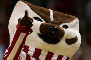 MADISON, WI - JANUARY 09: Bucky Badger, mascot of the Wisconsin Badgers, supports his team against the Ohio State Buckeyes during their Big Ten Conference game on January 9, 2007 at the Kohl Center in Madison, Wisconsin. (Photo by Jonathan Daniel/Getty Images)
