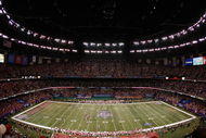 NEW ORLEANS - JANUARY 07:  General view of action between the Ohio State Buckeyes and the Louisiana State University Tigers during the AllState BCS National Championship on January 7, 2008 at the Louisiana Superdome in New Orleans, Louisiana. The Tigers defeated the Buckeyes 38-24.   (Photo by Andy Lyons/Getty Images)