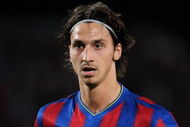 BARCELONA, SPAIN - OCTOBER 20: Zlatan Ibrahimovic of FC Barcelona looks on during the UEFA Champions League group F match between FC Barcelona and FC Rubin Kazan at the Camp Nou Stadium on October 20, 2009 in Barcelona, Spain. Barcelona lost the match 2-1. (Photo by Jasper Juinen/Getty Images)