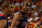 BEIJING - AUGUST 24:  Dwight Howard #11 and Chris Paul #13 of the United States react to a call in the gold medal game against Spain during Day 16 of the Beijing 2008 Olympic Games at the Beijing Olympic Basketball Gymnasium on August 24, 2008 in Beijing, China.  (Photo by Streeter Lecka/Getty Images)
