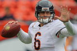 DENVER - AUGUST 30:  Quarterback Jay Cutler #6 of the Chicago Bears warms up prior to the preseason game against the Denver Broncos at INVESCO Field at Mile High on August 30, 2009 in Denver, Colorado.  (Photo by Doug Pensinger/Getty Images)